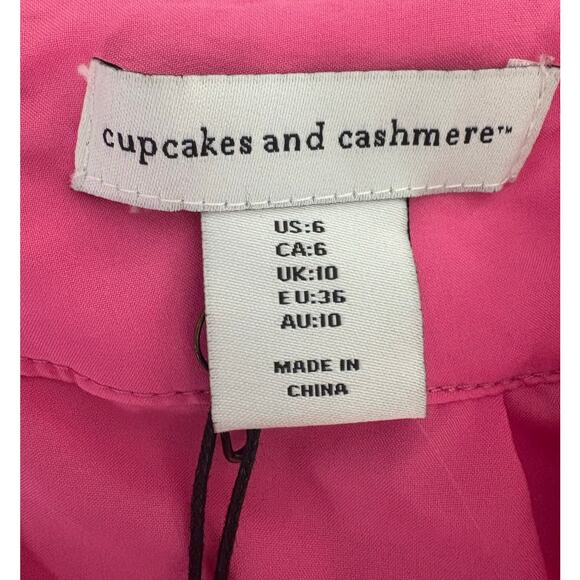 New Cupcakes and Cashmere Pink Velvet Heart Mini Skirt Size 6 - Picture 2 of 4